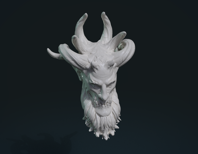 Demon Head 3D Print 252453