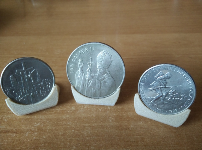 Coin holder diameter 27, 30 and 35 mm 3D Print 252466