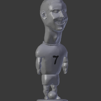 Small Cristiano Ronaldo Caricatura 3D Printing 252604
