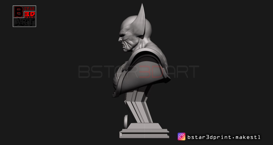 Wolverine Bust - X men - from Marvel 3D Print 252623