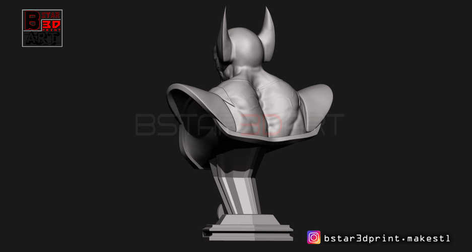 Wolverine Bust - X men - from Marvel 3D Print 252624