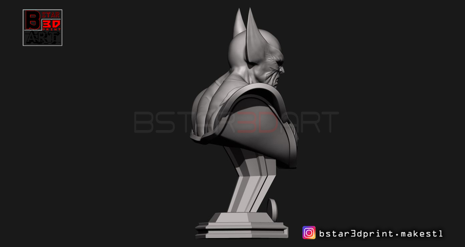 Wolverine Bust - X men - from Marvel 3D Print 252626