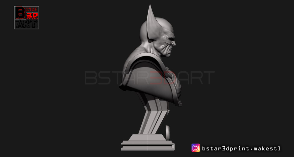 Wolverine Bust - X men - from Marvel 3D Print 252627