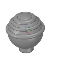 simple-made furniture handle knob v1 3d-print and cnc - Thumbnail 2