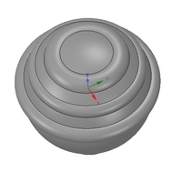 simple-made furniture handle knob v1 3d-print and cnc - Thumbnail 3