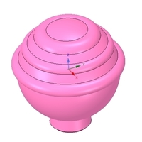 simple-made furniture handle knob v1 3d-print and cnc - Thumbnail 5