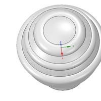 simple-made furniture handle knob v2 3d-print and cnc - Thumbnail 1