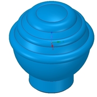 simple-made furniture handle knob v2 3d-print and cnc - Thumbnail 2