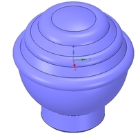 simple-made furniture handle knob v2 3d-print and cnc - Thumbnail 3