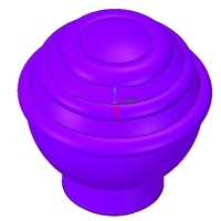 simple-made furniture handle knob v2 3d-print and cnc - Thumbnail 4