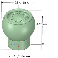 simple-made furniture handle knob v3 3d-print and cnc - Thumbnail 9