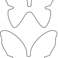 Paper Butterfly 3D printable - Thumbnail 2
