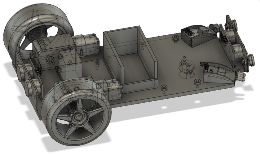 Car Frame 2 (Robot car experimenting) 3D Print 252800