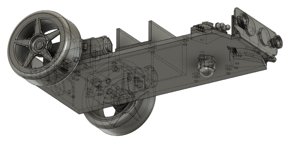 Car Frame 2 (Robot car experimenting) 3D Print 252808