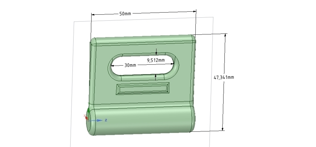 Nylon Internal Flat Slide and Slug ABZ258 3d-print 3D Print 252819