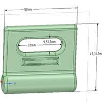 Nylon Internal Flat Slide and Slug ABZ258 3d-print - Thumbnail 2