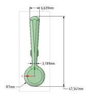 Nylon Internal Flat Slide and Slug ABZ258 3d-print - Thumbnail 4