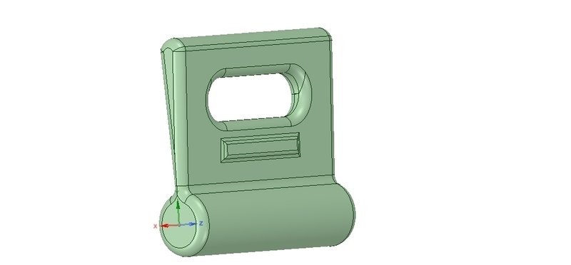 Nylon Internal Flat Slide and Slug ABZ258 3d-print