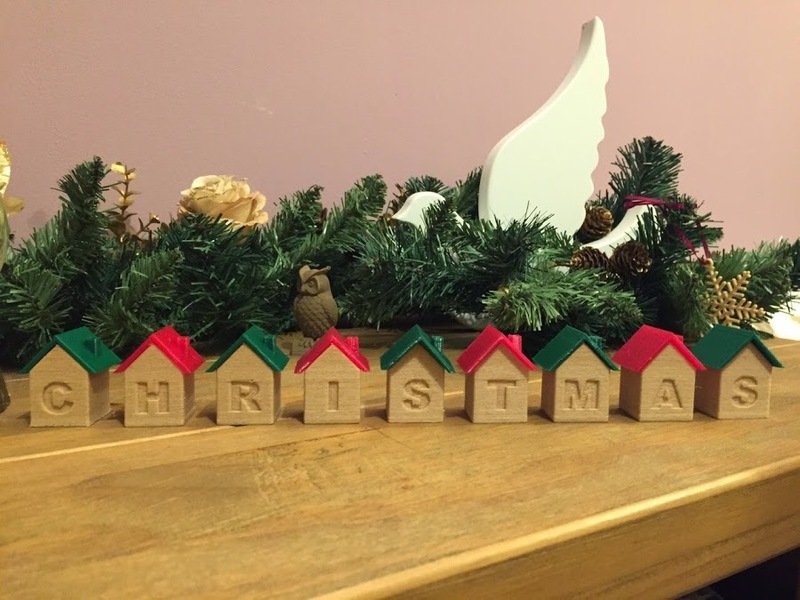 Christmas house blocks