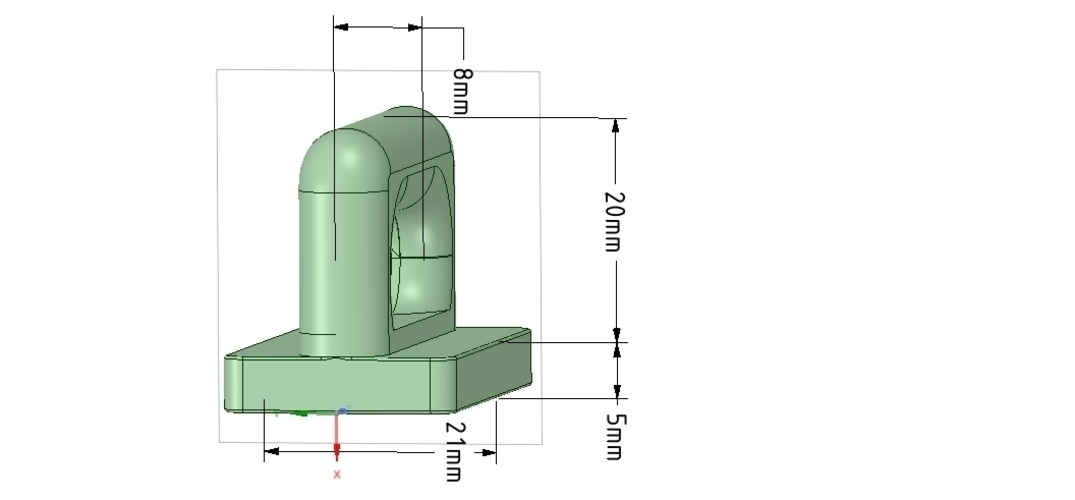 Nylon Internal Flat Slide and Slug ABA91 3d 3D Print 252842
