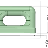 Nylon Internal Flat Slide and Slug ABA91 3d - Thumbnail 12
