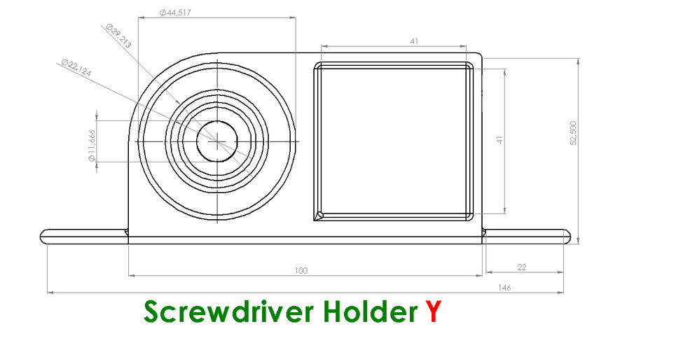 Screwdriver Holder 3D Print 252862