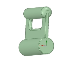 Nylon Internal Flat Slide and Slug ABA-258_ustrong 3d-print - Thumbnail 2