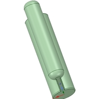 Nylon Internal Flat Slide and Slug ABA-258_ustrong 3d-print - Thumbnail 3