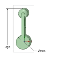 Nylon Internal Flat Slide and Slug ABA-258_ustrong 3d-print - Thumbnail 6