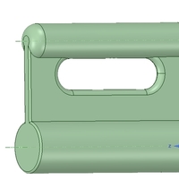 Small Nylon Internal Flat Slide and Slug ABA-258_ustrong 3d-print 3D Printing 252894