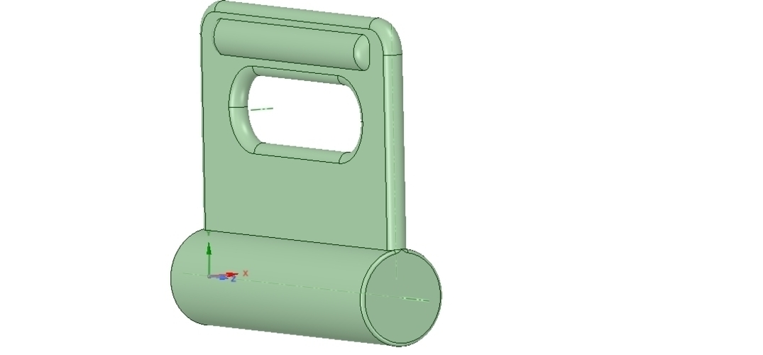 Nylon Internal Flat Slide and Slug ABA-258-01 3d-print 3D Print 252895