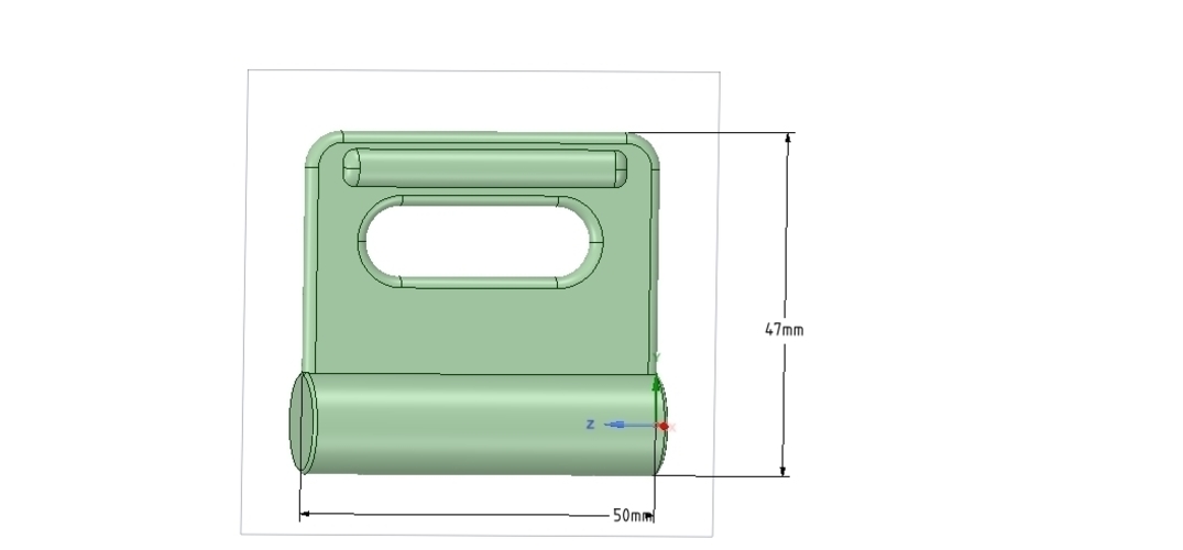 Nylon Internal Flat Slide and Slug ABA-258-01 3d-print 3D Print 252897