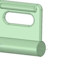 Small Nylon Internal Flat Slide and Slug ABA-258-01 3d-print 3D Printing 252902