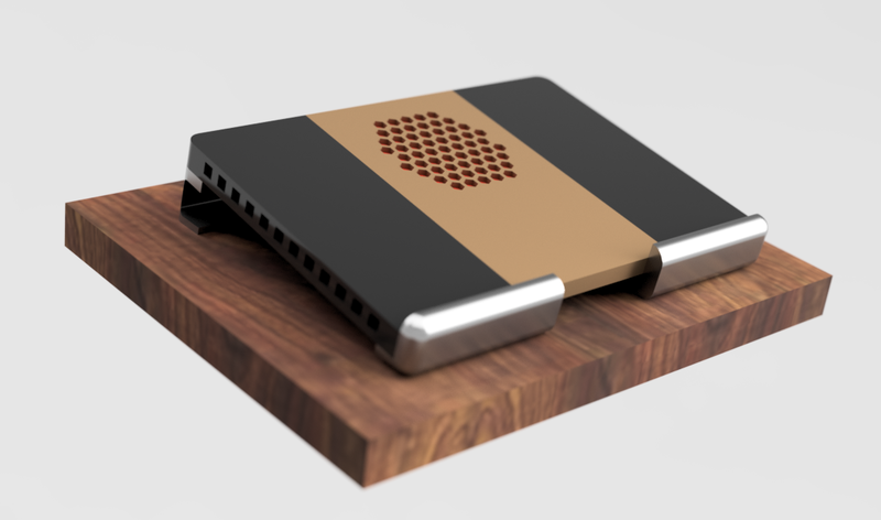 Ergonomic laptop pad