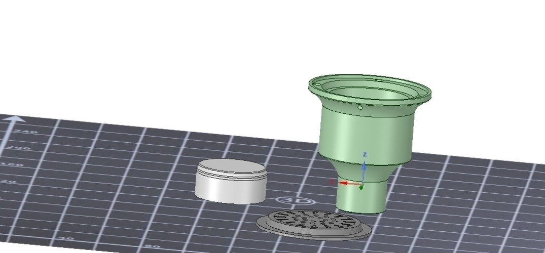 Flood floor shower Drain kit odor trap 3d-print 3D Print 252973