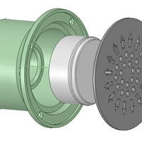 Flood floor shower Drain kit odor trap 3d-print - Thumbnail 21