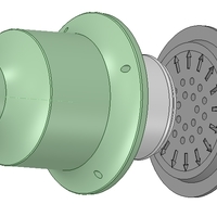 Flood floor shower Drain kit odor trap 3d-print - Thumbnail 23