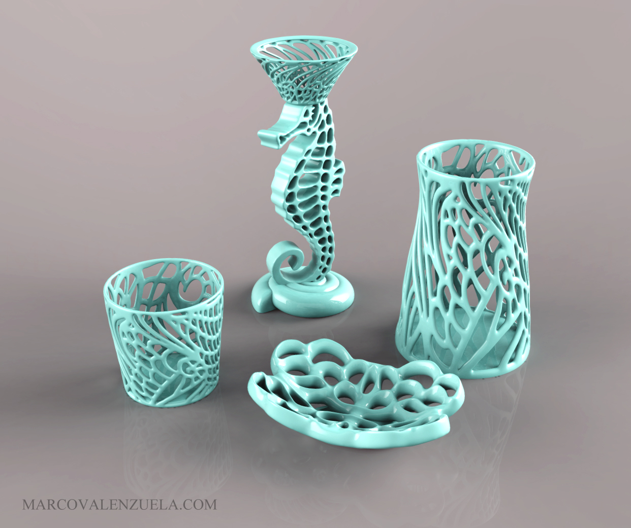 3d Printed Seaside Bathroom Decor Collection By Marco Valenzuela Pinshape