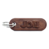 JON Personalized keychain embossed letters - Thumbnail 2