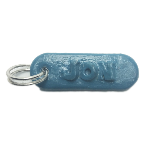 JON Personalized keychain embossed letters 3D Print 253041