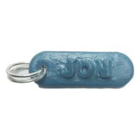 JON Personalized keychain embossed letters - Thumbnail 3