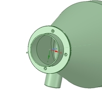 cyclone filter for household vacuum cleaner nozzle v01 3d-print - Thumbnail 2