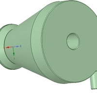 cyclone filter for household vacuum cleaner nozzle v01 3d-print - Thumbnail 4