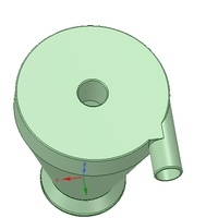 cyclone filter for household vacuum cleaner nozzle v01 3d-print - Thumbnail 5