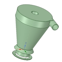 cyclone filter for household vacuum cleaner nozzle v01 3d-print - Thumbnail 6