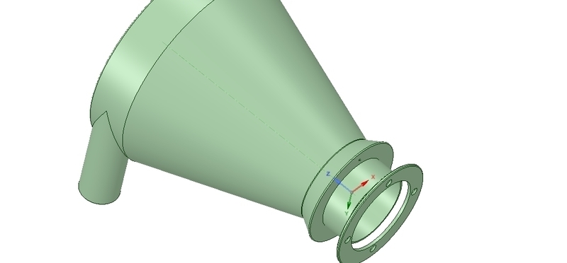 cyclone filter for household vacuum cleaner nozzle v01 3d-print