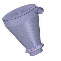 cyclone filter for household vacuum cleaner nozzle v01 3d-print - Thumbnail 15
