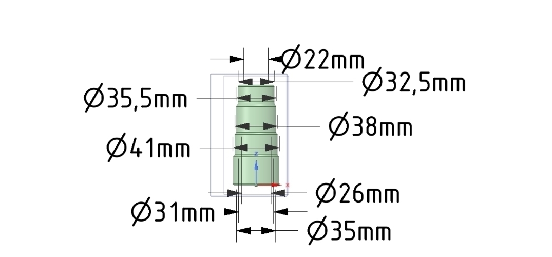 stepped universal adapter for vacuum cleaner nozzle v01 3d 3D Print 253068