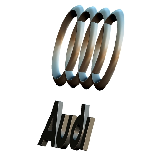 Audi logo  3D Print 253085