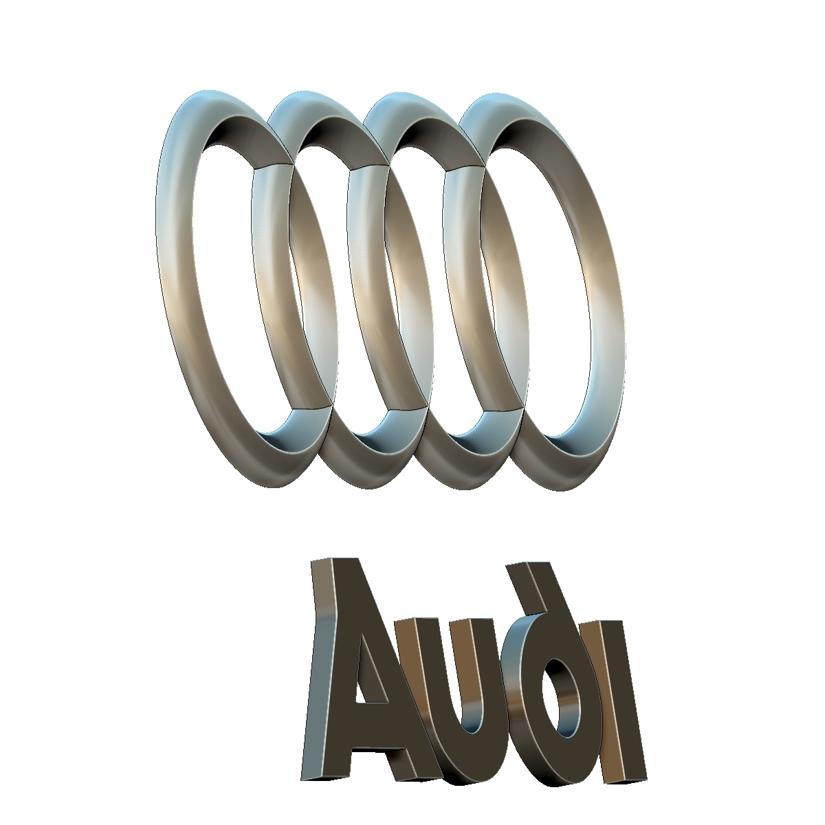 Audi Emblem Holder | 3D Print Model
